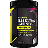 Аминокислота Rule 1 Essential Amino 9 + Energy, 30 порций Виноград (345 грамм) CN8042-1 PS