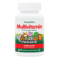 Витамины и минералы Natures Plus Animal Parade Children s Multivitamin, 90 жевательных таблеток Вишня CN9471-2