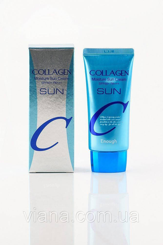 Зволожуючий сонцезахисний крем із колагеном Enough Collagen Moisture Sun Cream SPF50+ PA+++ 50 мл