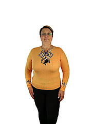 Джемпер вишиванка жіноча  універсальний 48-52рр підвіска Жовтий