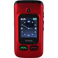 Мобильный телефон Sigma Comfort 50 Shell Duo Type-C Red Black (4827798212516) KZZ