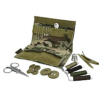 Компактный дорожный швейный набор KOMBAT UK S95 Sewing Kit Set для быстрого ремонта одежды в полевых условиях