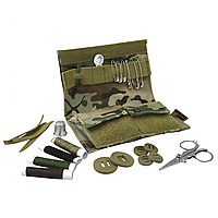 Компактный дорожный швейный набор KOMBAT UK S95 Sewing Kit Set для быстрого ремонта одежды в полевых условиях