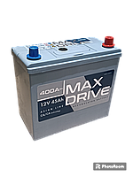Аккумулятор автомобильный 45Ач Азия (-/+) MAX DRIVE АКБ 236х128х223