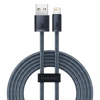 Кабель Baseus USB - Lightning 2.4А 2метра Dynamic Grey CALD000516