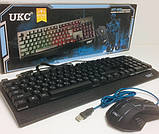 Набір геймерських Клавіатура комп'ютерна дротна M-710 з LED RGB підсвічуванням + мишка, фото 7