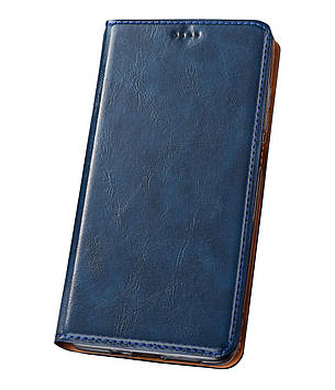 Чохол для Xiaomi Redmi 9T протиударний магнітний шкіряний вологостійкий книжка з підставкою "VERSANO" Темно-синій