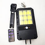 Ліхтарик 2200mA для вуличного світильника з пультом керування сонячною батарею LED 6COB Solar Street Light UKC, фото 3