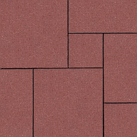 Тротуарная плитка Лайнстоун 60 мм Красный