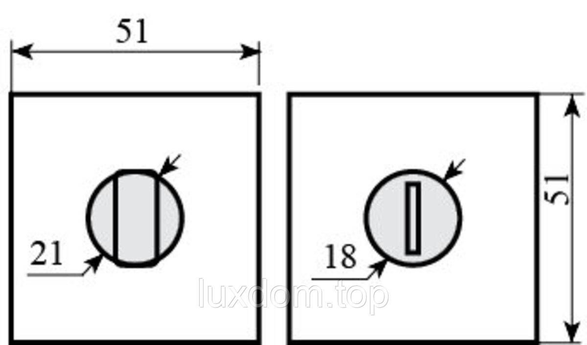 Накладка WC-49 мат хром вж Soft, Kubic, Tecno, Mielle, Matrix, Tetrix RDA, фото 1