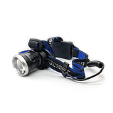 Акумуляторний багатофункційний налобний ліхтар із 3 режимами роботи BL-T24-P50, фото 4