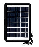 Зарядний пристрій EP-0606A із сонячною панеллю 5в1 6 V 6 W, фото 3