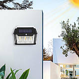 Ліхтар світильник із сонячною панеллю та датчиком руху 2 лампи HW-999-2, фото 4