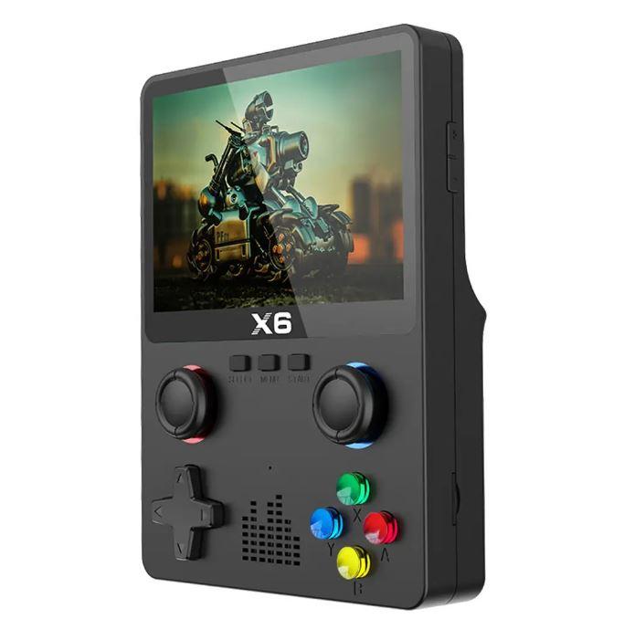 Портативна ігрова приставка ретро консоль X6 із 3.5-дюймовим IPS-екраном на 10000 ігор