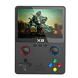Портативна ігрова приставка ретро консоль X6 із 3.5-дюймовим IPS-екраном на 10000 ігор, фото 2