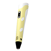 3D Ручка для Детей с LCD дисплеем 3D Pen 2 RP 100B Набор для творчества Желтая hd