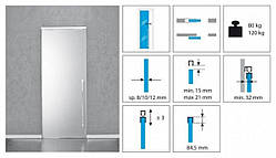 Koblenz Art.1700 / 2 Розсувна система для скла 80/120кг