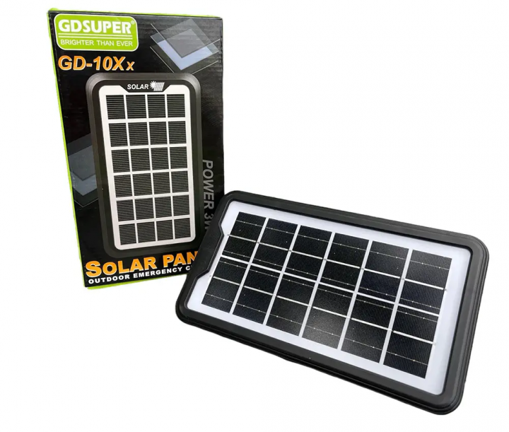 Сонячна панель GDSuper GD-10X монокристалічна портативна 3 Вт