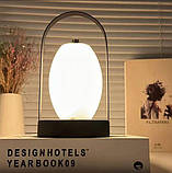 Настільна LED лампа для декору кімнати з сенсорним керуванням D26 Акумуляторна лампа для їдальні, фото 2