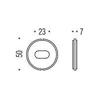 Вставка під засувку Blindate PB04 пластик чорн.