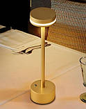 Бездротова світлодіодна настільна LED лампа для читання з плавним монохромним затемненням A21, фото 10
