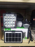 Ліхтар на сонячній батареї Cclamp CL 053 павербанк сонячна зарядна станція + 2 лампочки, фото 3