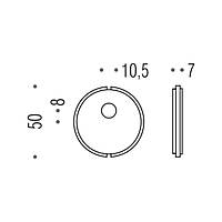 Вставка під циліндр з повор. Blindate PB05 пластик чорн.
