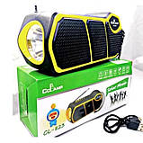 Радіо з ліхтариком і сонячною панеллю cclamp CL-823 повербанк, ліхтар, радіо FM, Bluetooth, фото 2