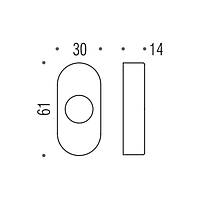 Накладка під ручку СD73 RS мат.золото