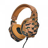 Ігрові навушники ARMY-98 A Camouflage з мікрофоном дротові, фото 4