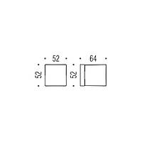 Ручка Colombo Square LC15 квадратна мат хром R кл