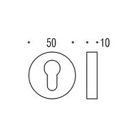 Накладка Colombo CD 43 G кл хром Elle, Gaia, Gira, Meta, Olly, Tailla, Taipan, Tool, Twitty, Viola