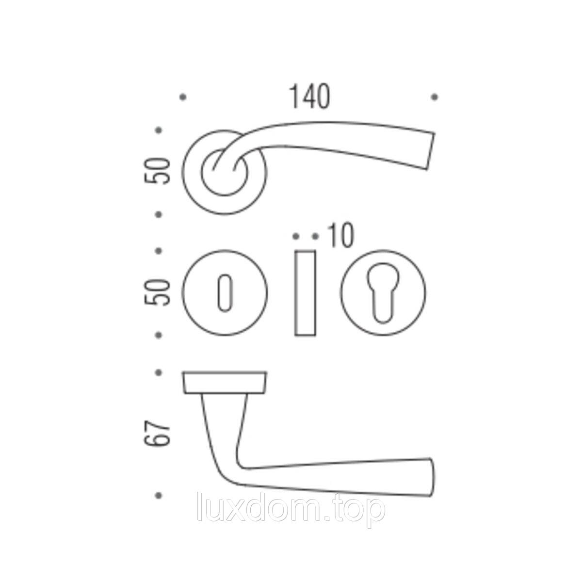 Ручка Colombo Edo MH11 пол.латунь R ф / з, фото 1