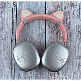 Бездротові Bluetooth-навушники Cat Ears SP-20A з мікрофоном і LED RGB-підсвіткою котячі вушка, фото 3