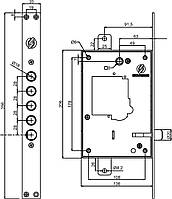 Механізм замку Securemme 2503LCR0328S67
