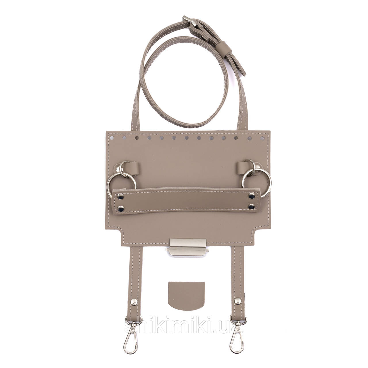 Комплект із натуральної шкіри для сумки Лілі, колір Латте, фото 1