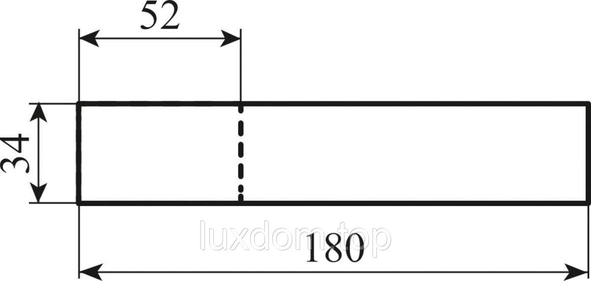 Tupai Ручка DEDOS 3094 хром матовий R ф/з