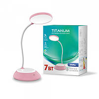 LED лампа настільна DC3 TITANUM TLTF-022P 7W 3000-6500K USB, рожева