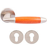 Ручка Mandelli 461 Totem мат.нікель / вишня R кл, фото 2