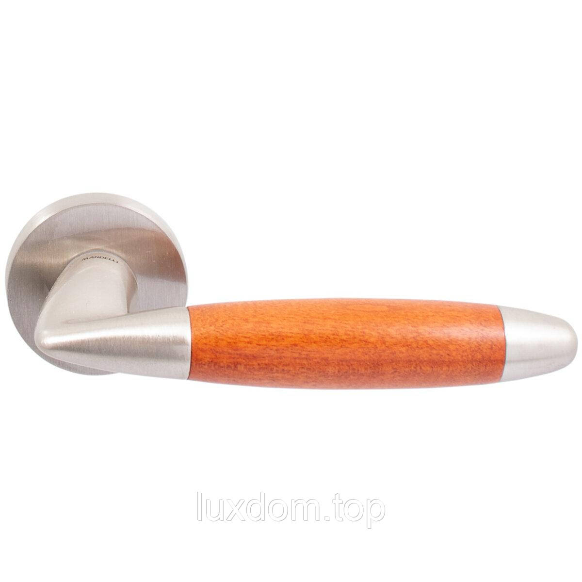 Ручка Mandelli 461 Totem мат.нікель / вишня R ф / з, фото 1