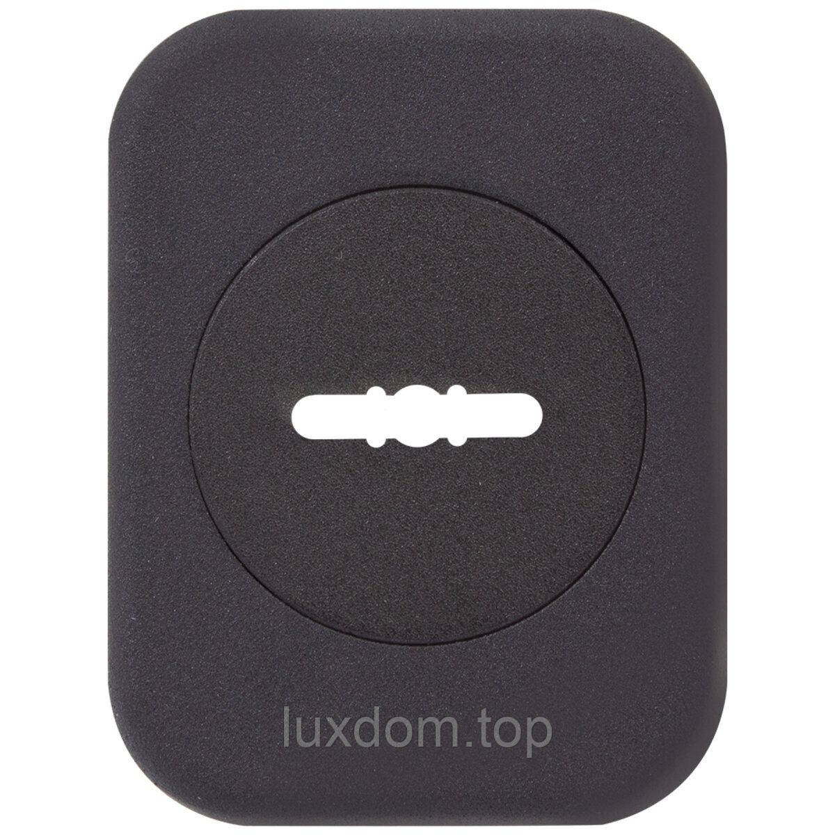 Декоративна накладка під сувальдний ключ прямокутна чорний, фото 1