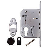 Механізм для розсувних дверей AGB Art. B089825034 Scivolla Tre CLASS під циліндр матовий хром, фото 4