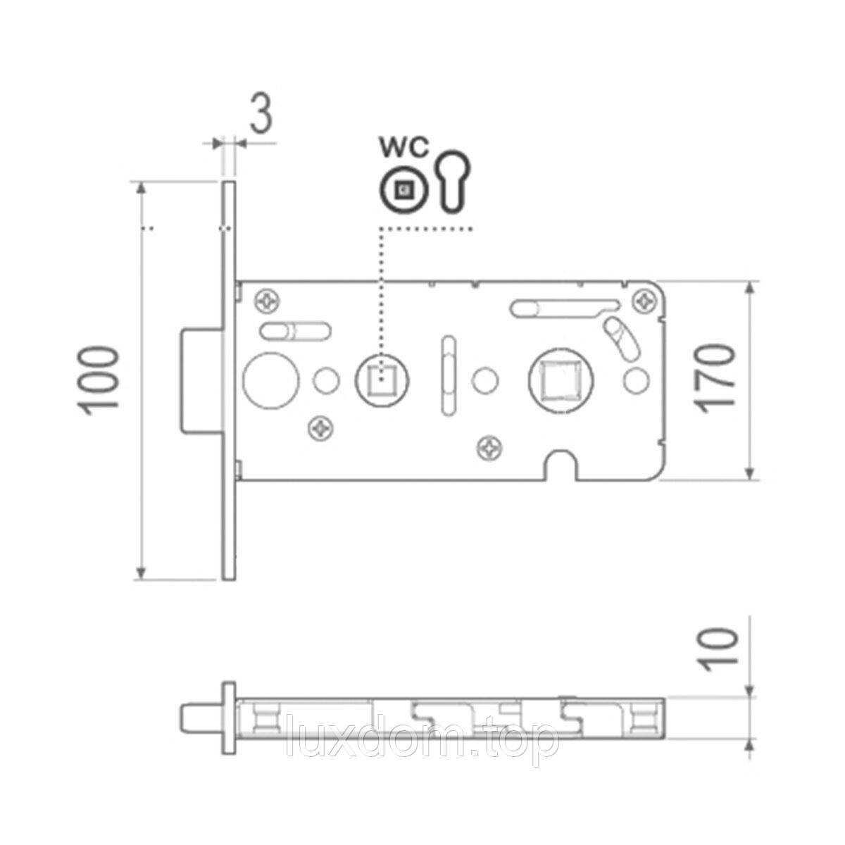 AGB Art. B045028534 Механізм vitra wood WC, фото 1