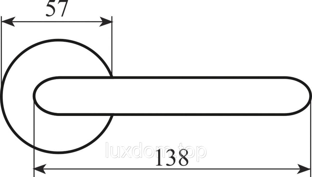 Ручка Fimet 148-231C F21 Lady нікель/слон.кістка/сріб. полоска R ф/з, фото 1