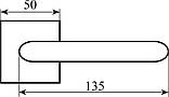 Ручка Fimet 1354-211B Corsa soft touch R ф/з, фото 3