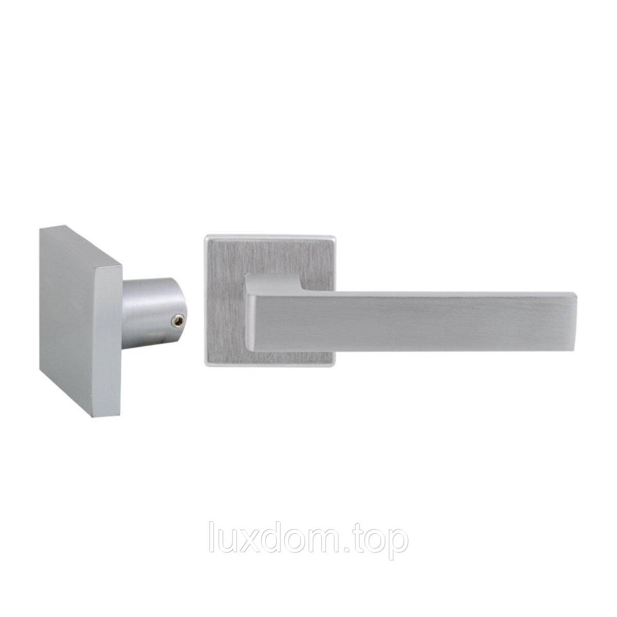 Securemme Kit 5005KCS Roma ручка на квадратній розетці мат хром, фото 1