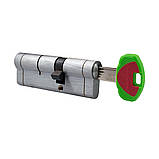 Циліндр Securemme 3220CCS35501X5 К22 35/50 мм 5кл +1 монтажний ключ мат.хром, фото 3