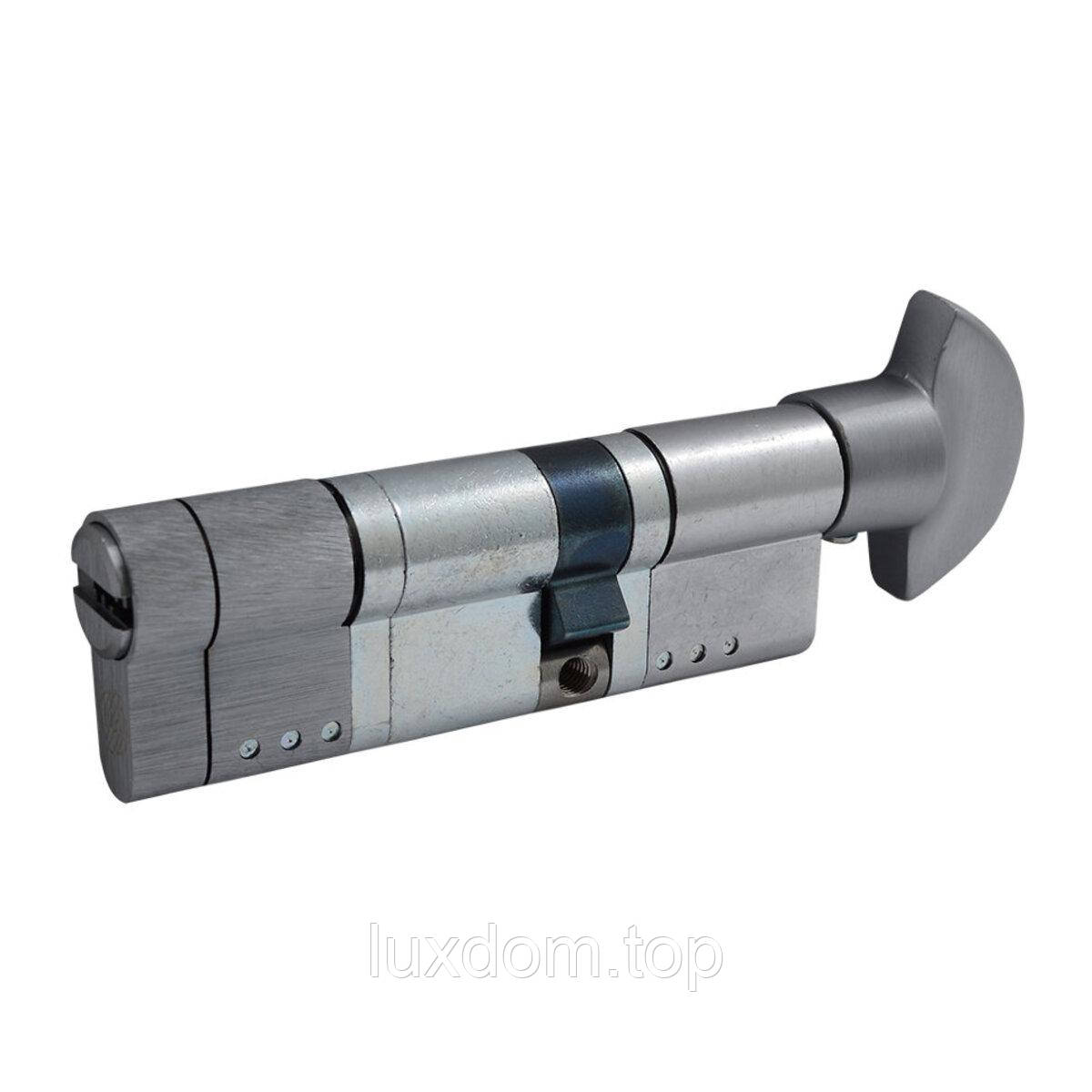 Циліндр Securemme 3220PCS35551X5 К22 35/55 мм 5кл +1 монтажний, ручка / ключ мат. хром