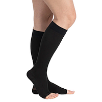 Компресійні гольфи з відкритим носком компресія 2 класу чорні 22-32 мм рт ст W1329 Wing Med