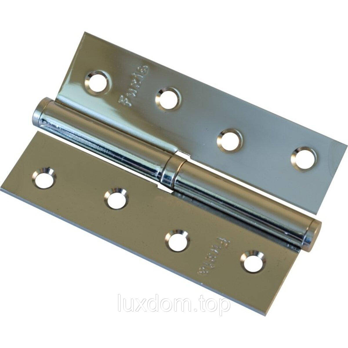 Завiса 100 * 2,5 * 2,5 (1 підшип, сталь) хром права Fuxia, фото 1